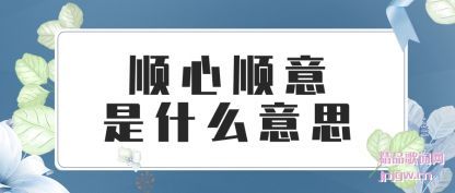 ����˳��˳����ʲô��˼